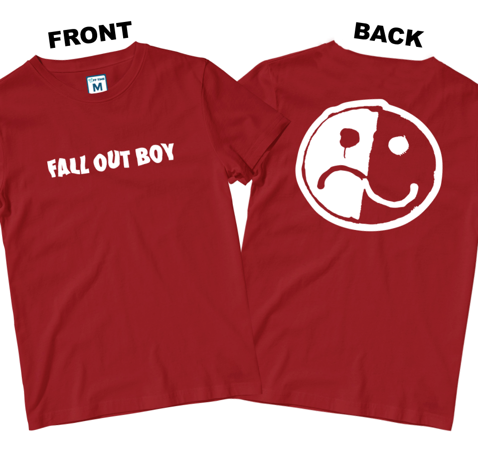 Cotton Shirt: Smile and Frown Logo (Front and Back)