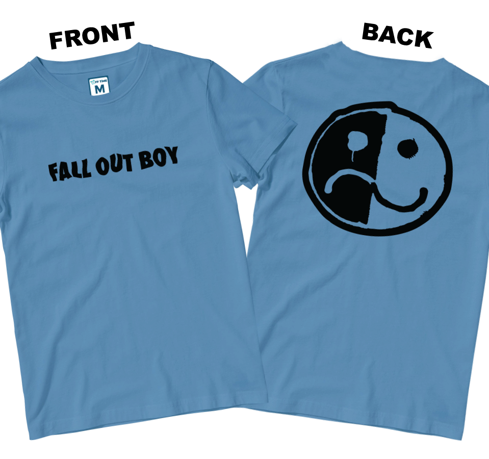 Cotton Shirt: Smile and Frown Logo (Front and Back)