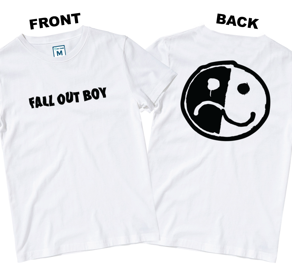 Cotton Shirt: Smile and Frown Logo (Front and Back)