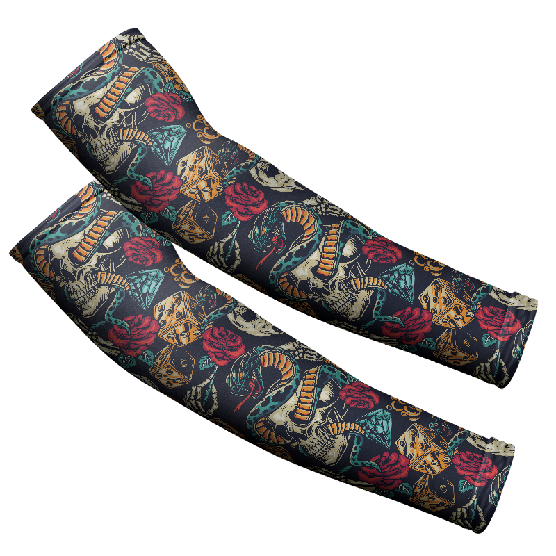 Arm Sleeves: Snake Skull