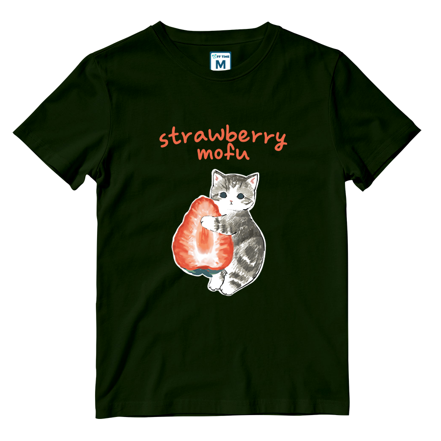 Cotton Shirt: Strawberry Mofu