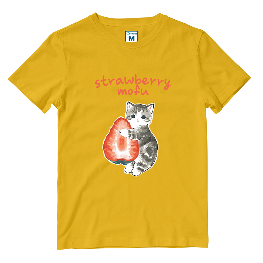 Cotton Shirt: Strawberry Mofu