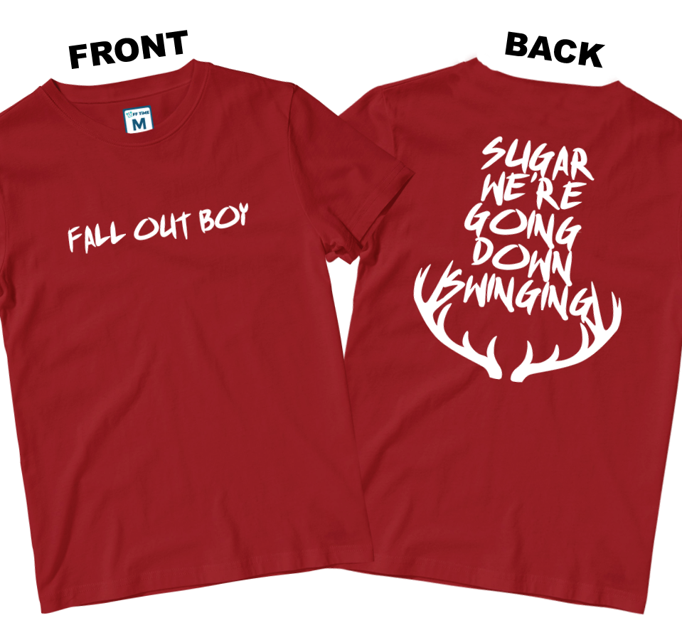 Cotton Shirt: Sugar We're Going Down (Front and Back)