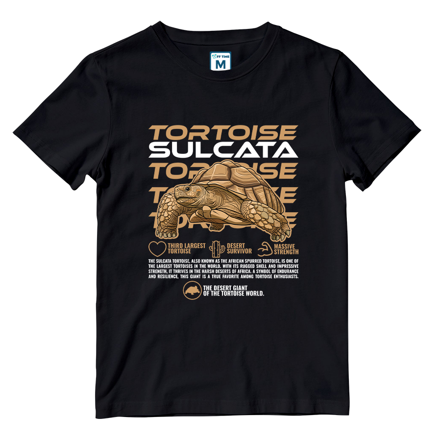 Cotton Shirt: Sulcata Tortoise