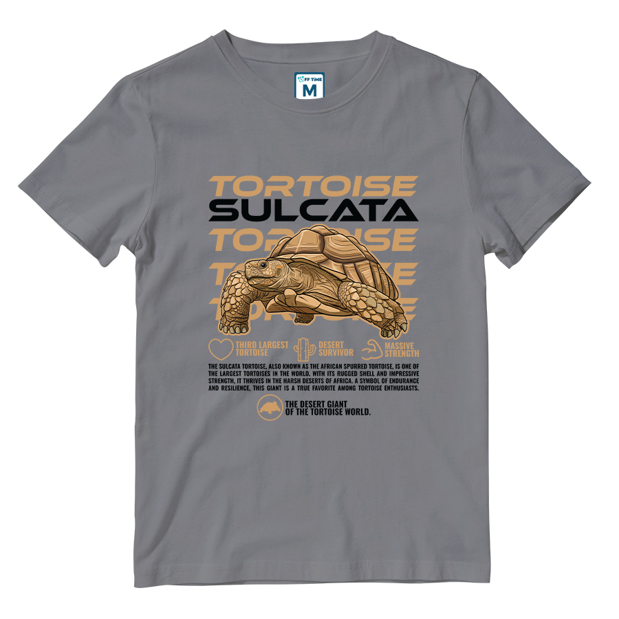 Cotton Shirt: Sulcata Tortoise