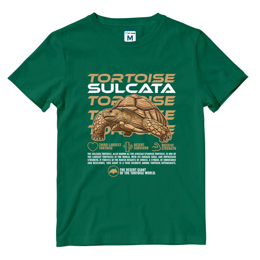 Cotton Shirt: Sulcata Tortoise