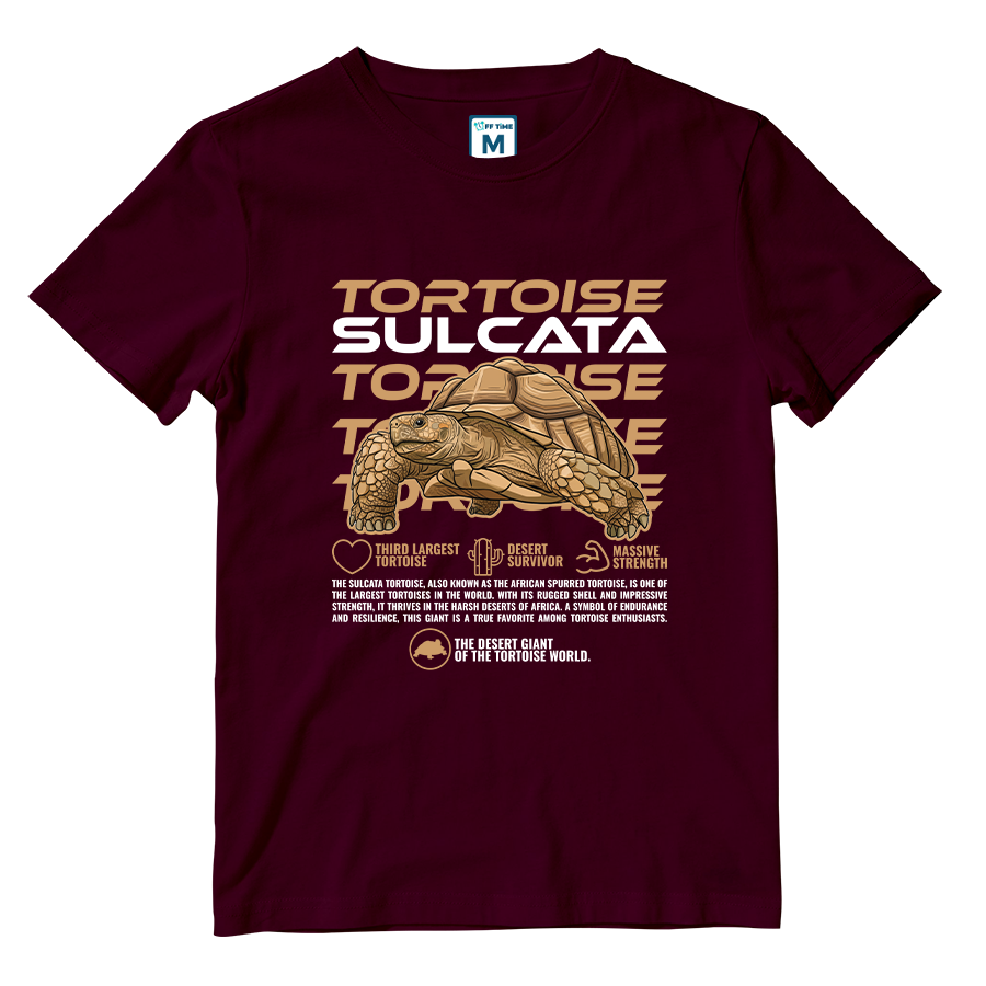 Cotton Shirt: Sulcata Tortoise