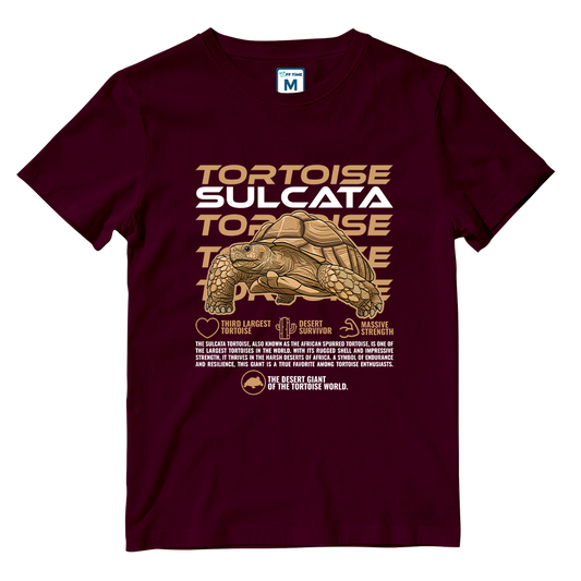 Cotton Shirt: Sulcata Tortoise