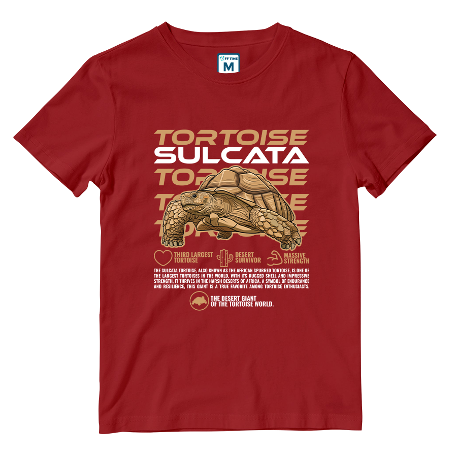 Cotton Shirt: Sulcata Tortoise