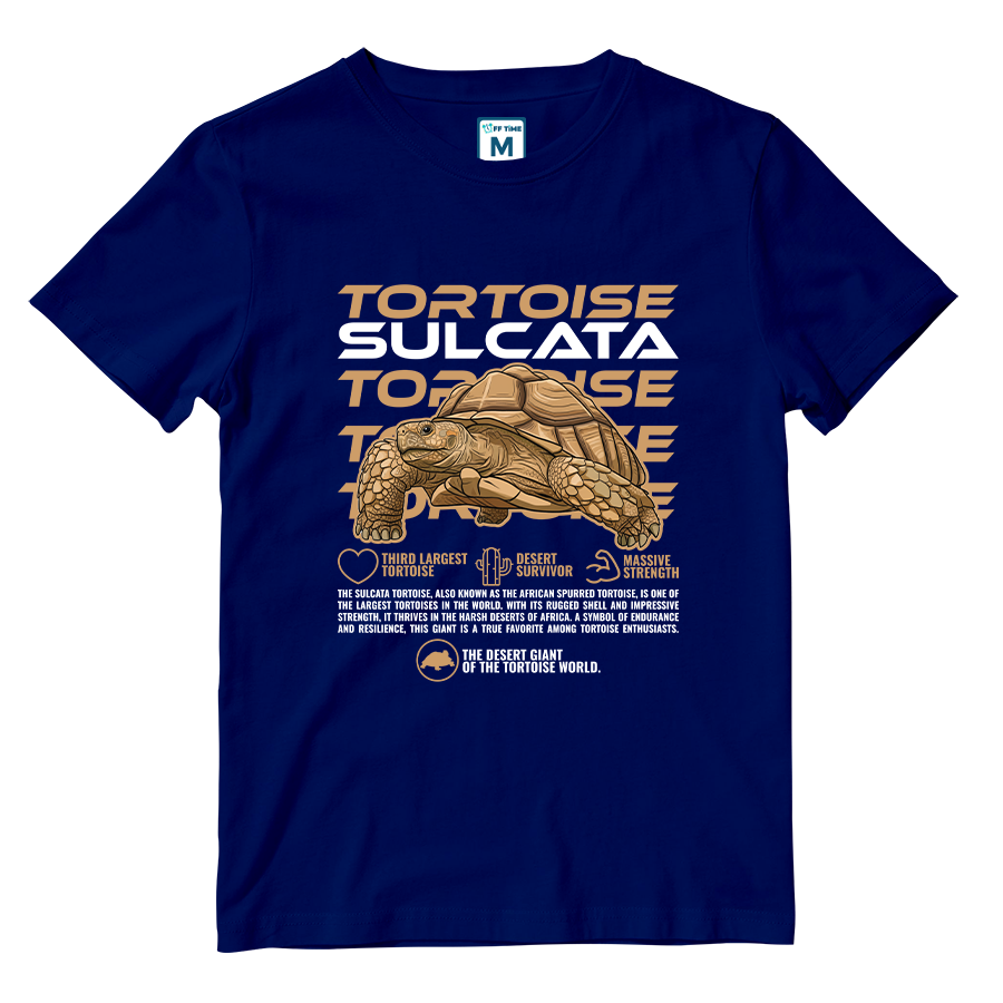 Cotton Shirt: Sulcata Tortoise