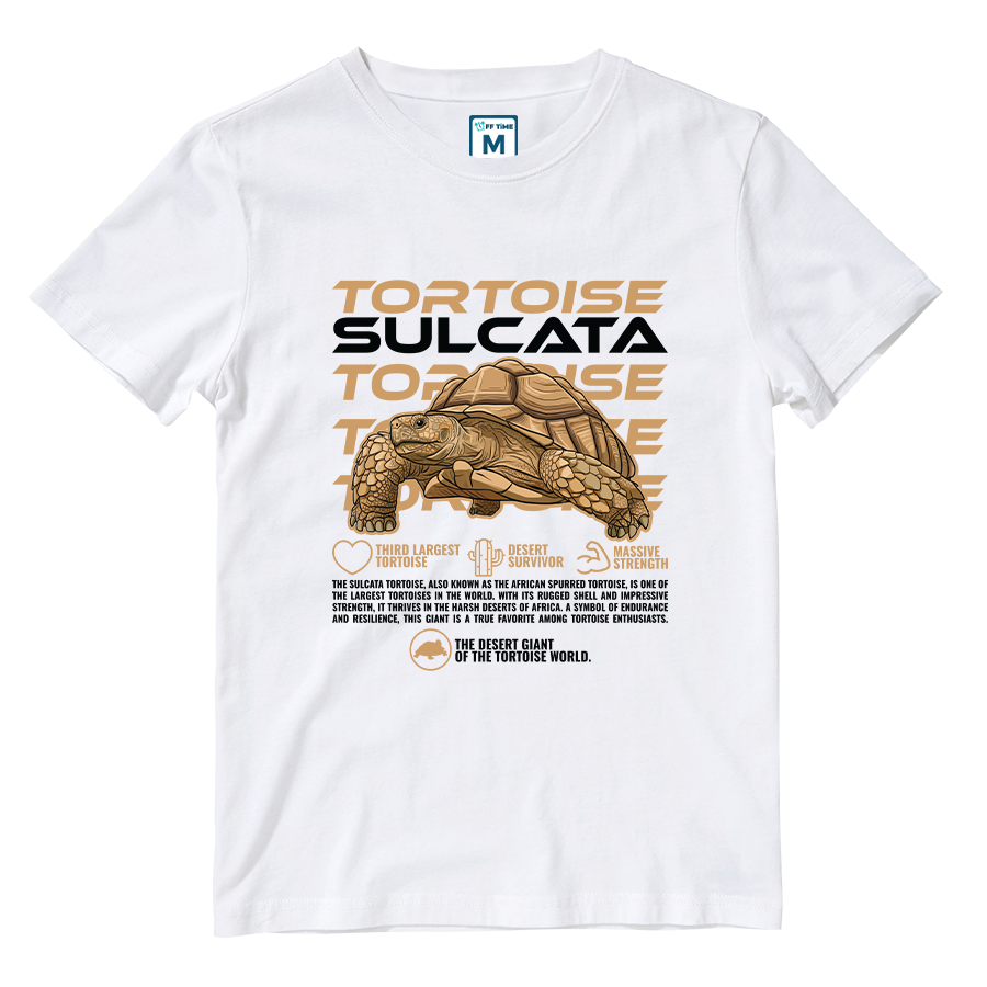 Cotton Shirt: Sulcata Tortoise