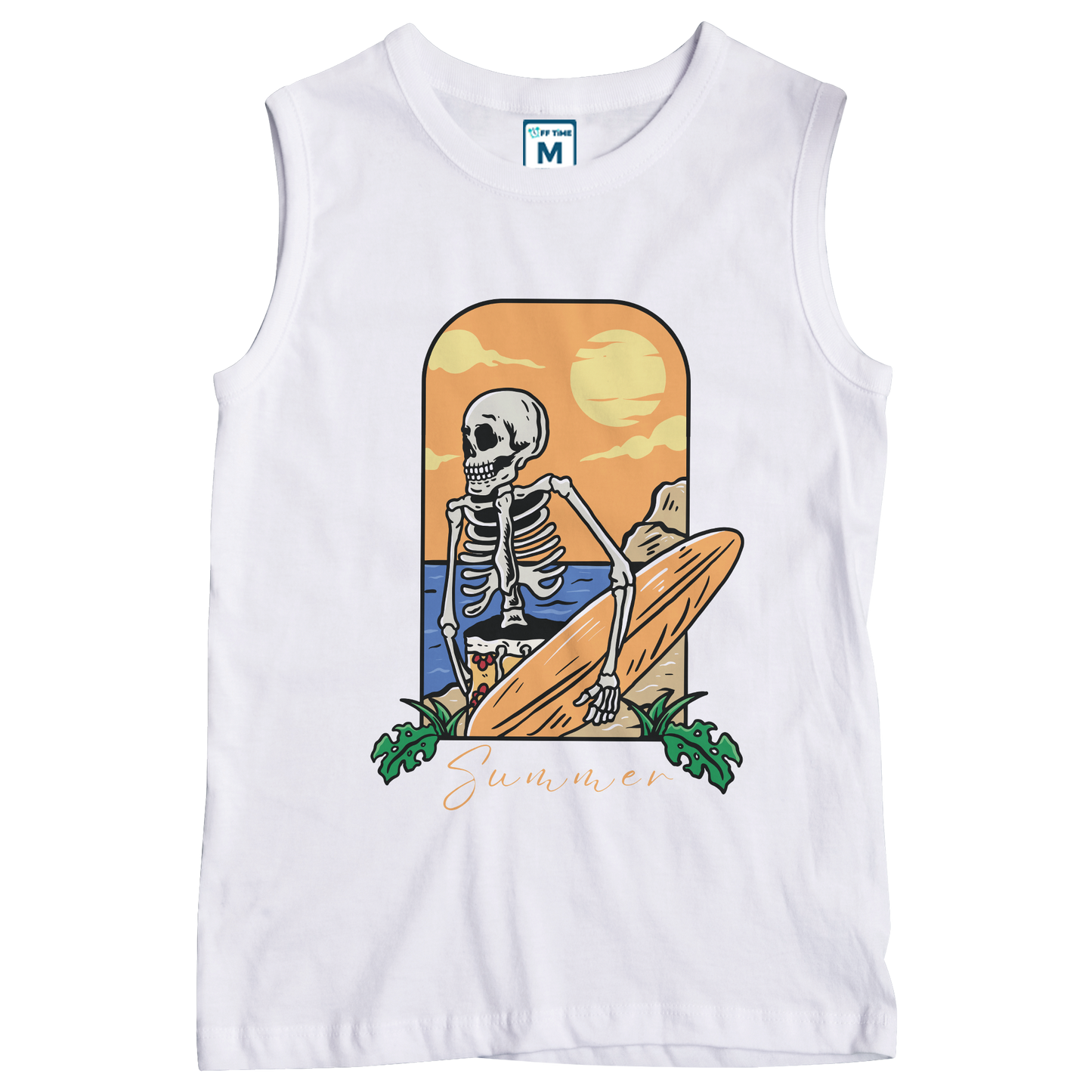 Sleeveless Drifit Shirt: Summer Bones