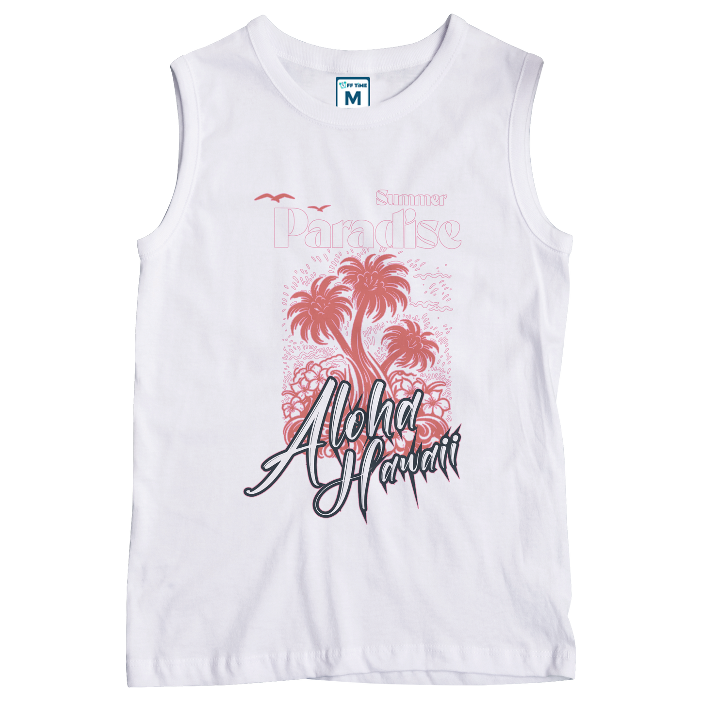 Sleeveless Drifit Shirt: Summer Paradise