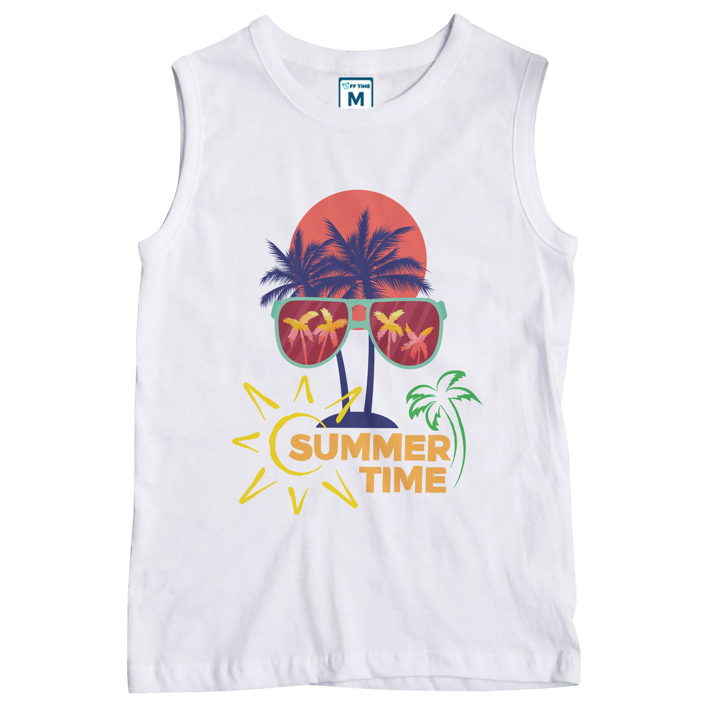 Sleeveless Drifit Shirt: Summer Time Shades