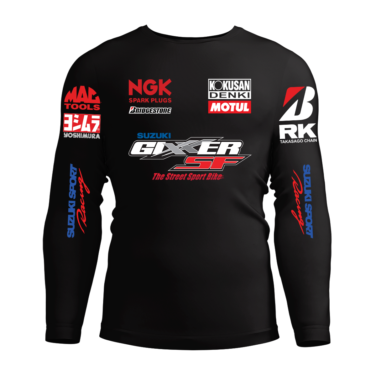 Long Sleeve Drifit Shirt: Suzuki Gixxer