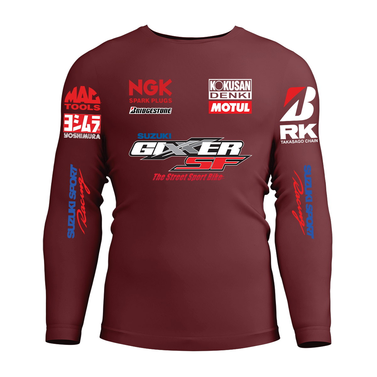 Long Sleeve Drifit Shirt: Suzuki Gixxer