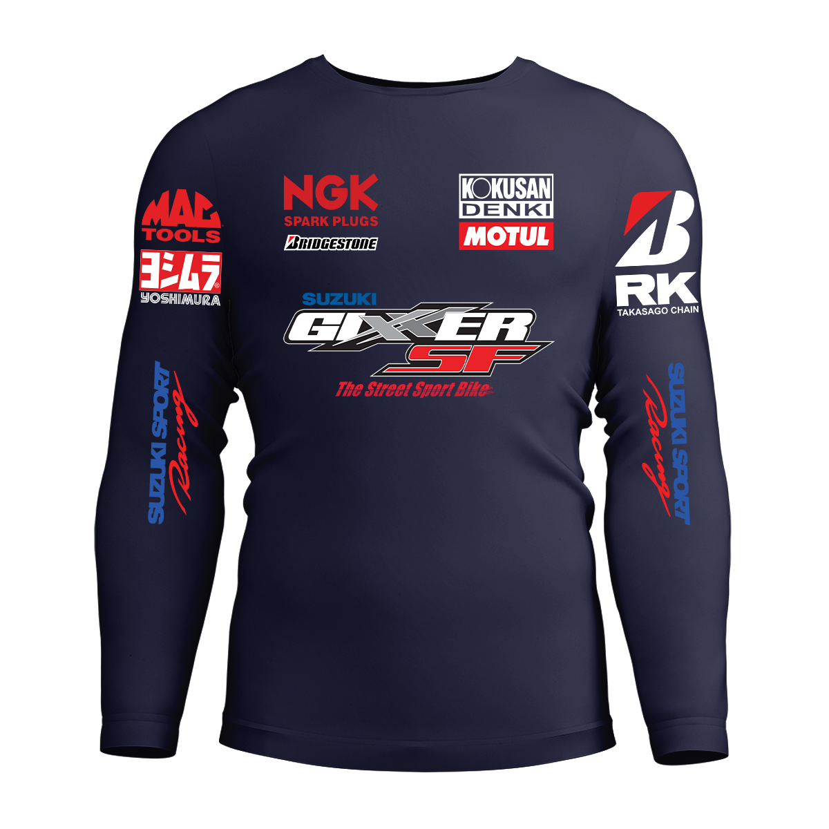 Long Sleeve Drifit Shirt: Suzuki Gixxer