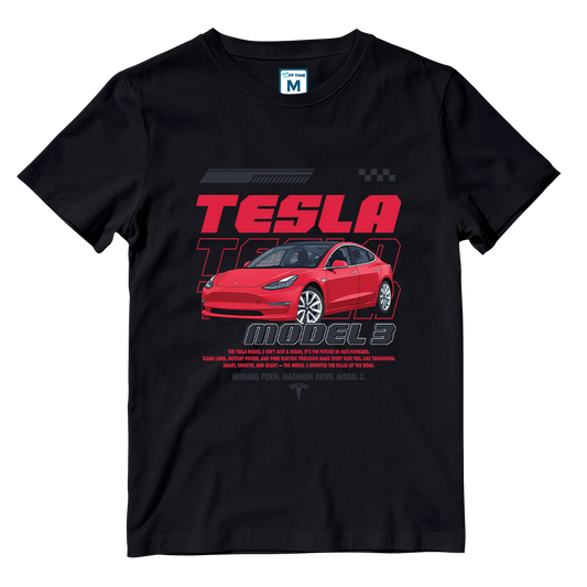 Cotton Shirt: TESLA MODEL 3