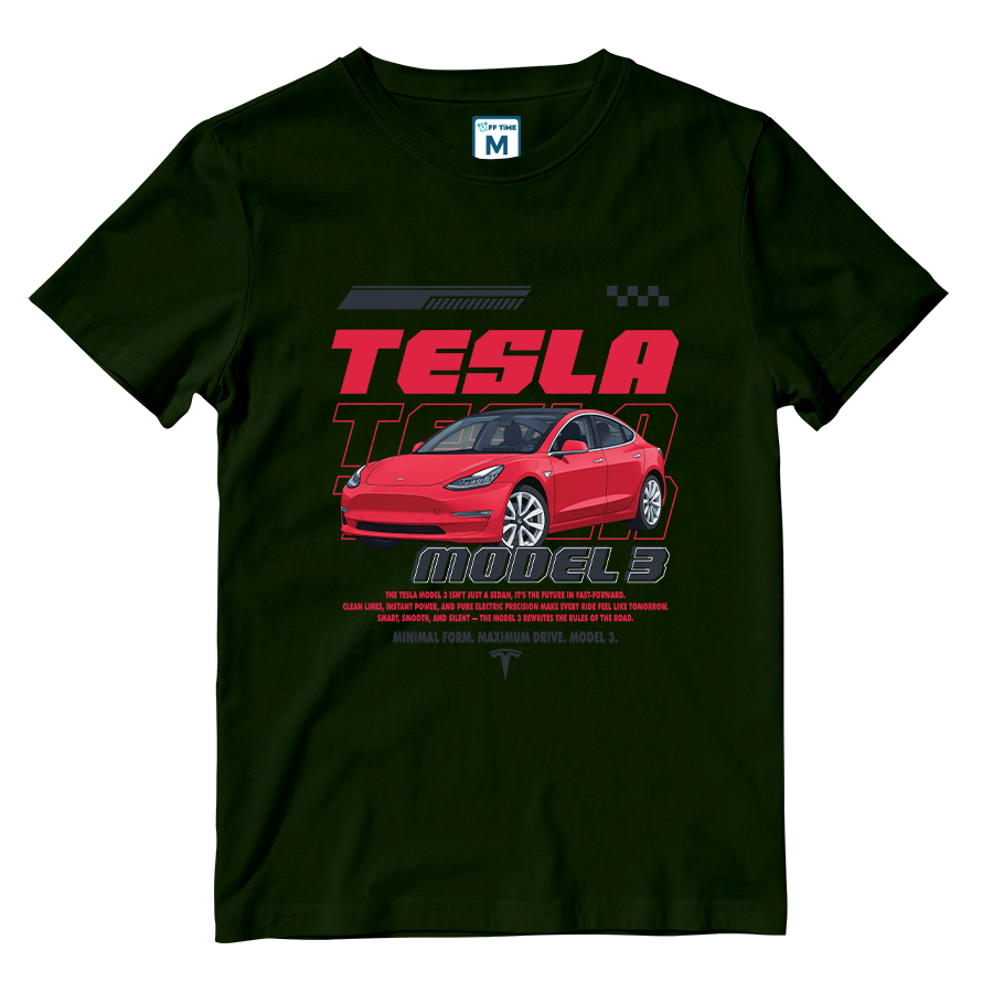 Cotton Shirt: TESLA MODEL 3
