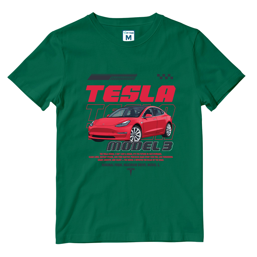 Cotton Shirt: TESLA MODEL 3