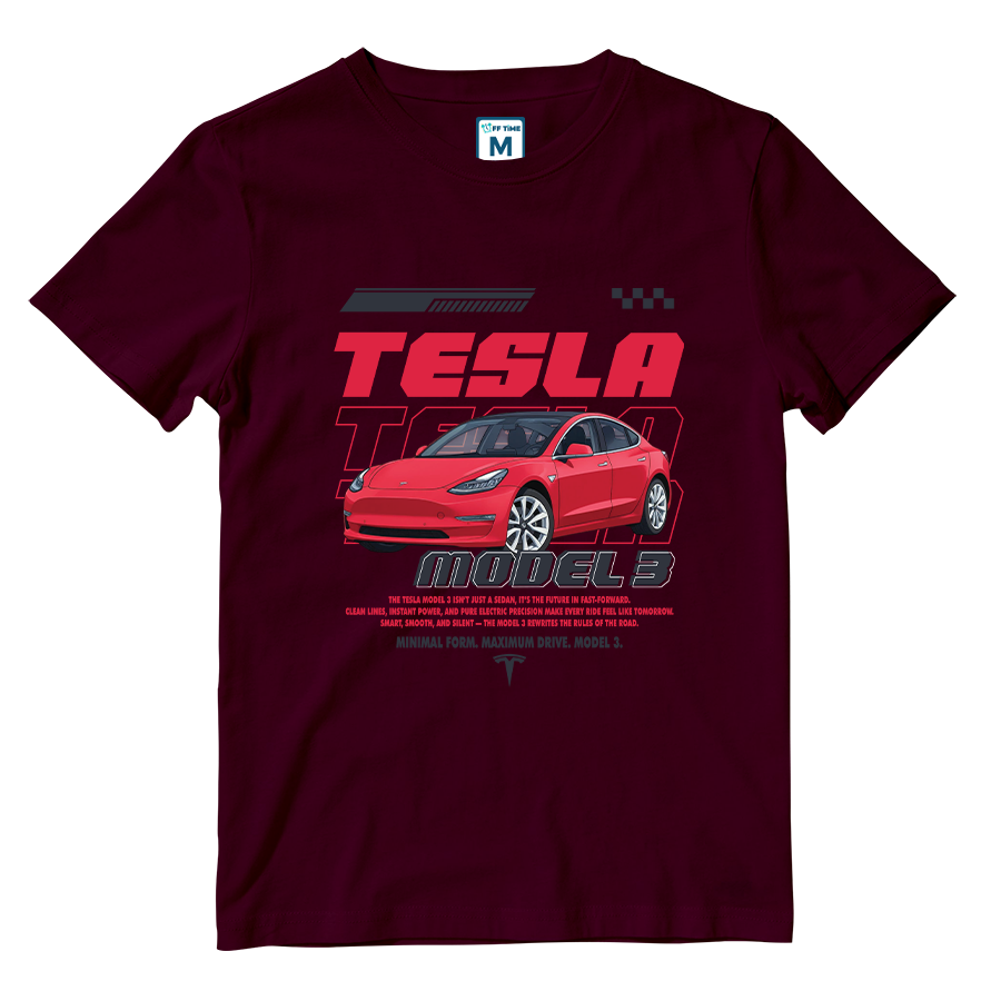 Cotton Shirt: TESLA MODEL 3
