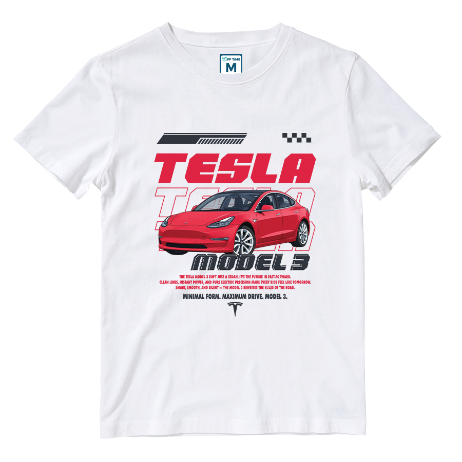 Cotton Shirt: TESLA MODEL 3