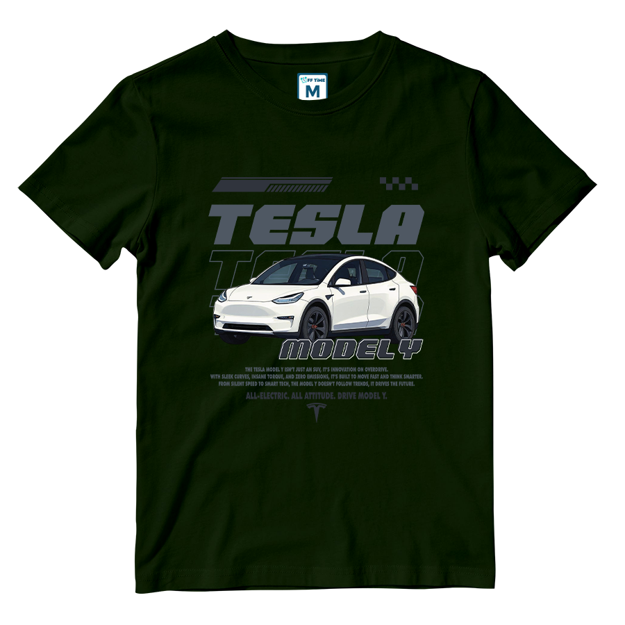 Cotton Shirt: TESLA MODEL Y