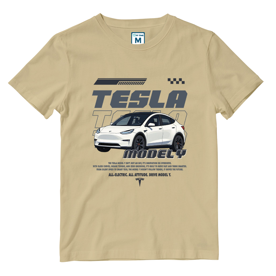 Cotton Shirt: TESLA MODEL Y