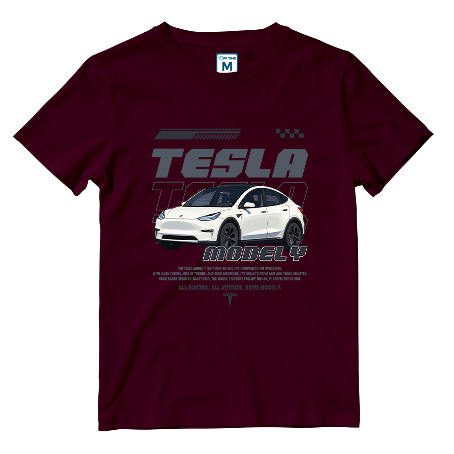 Cotton Shirt: TESLA MODEL Y