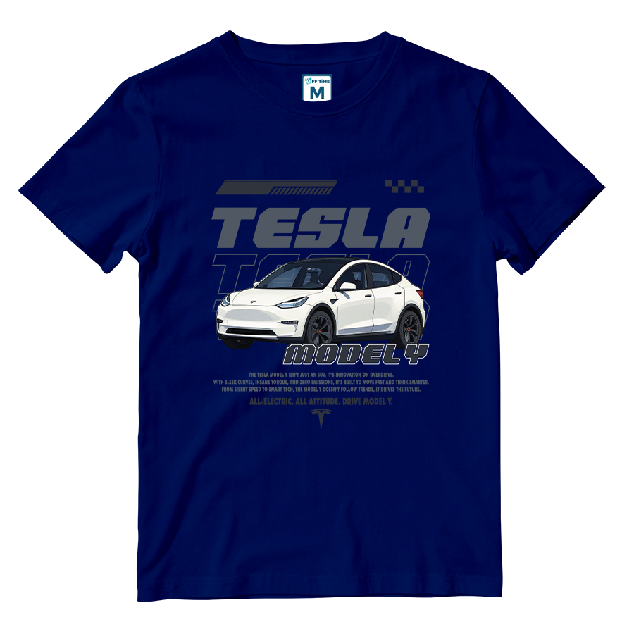 Cotton Shirt: TESLA MODEL Y