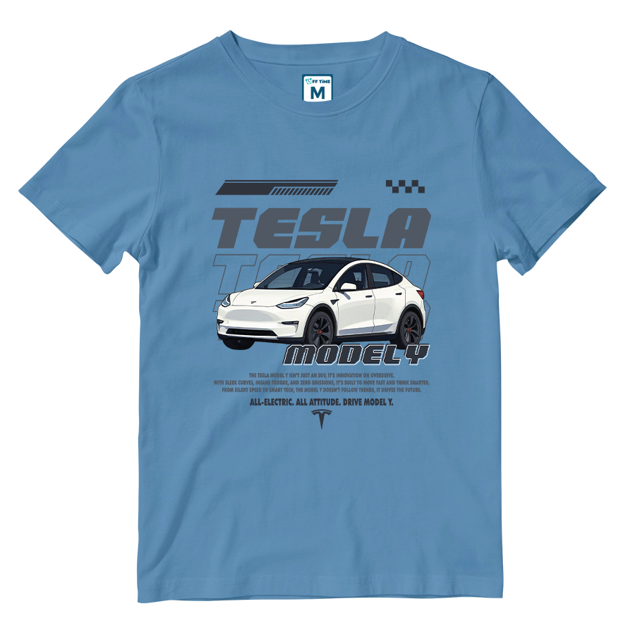 Cotton Shirt: TESLA MODEL Y