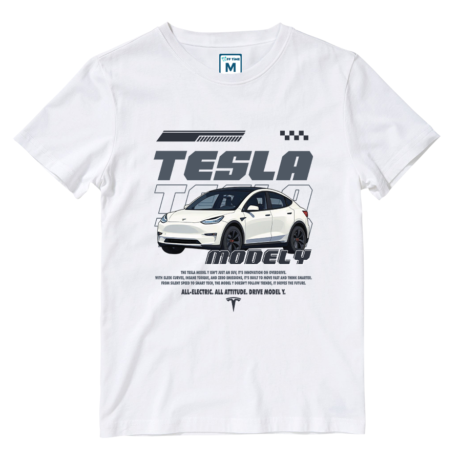 Cotton Shirt: TESLA MODEL Y