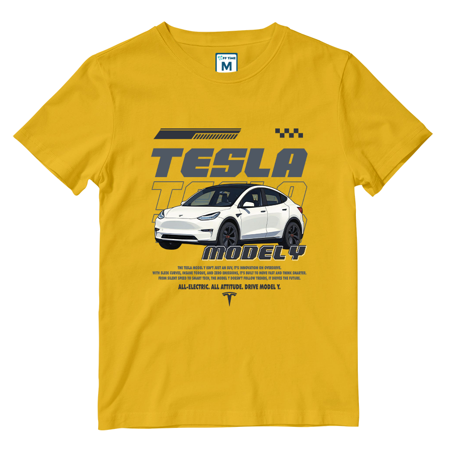 Cotton Shirt: TESLA MODEL Y