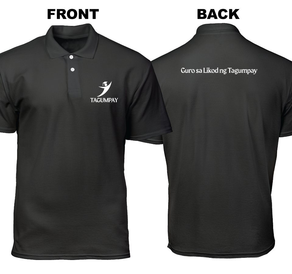 Cotton Polo Shirt: Tagumpay (Front and Back)