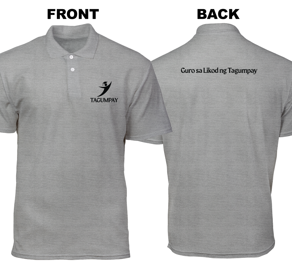 Cotton Polo Shirt: Tagumpay (Front and Back)