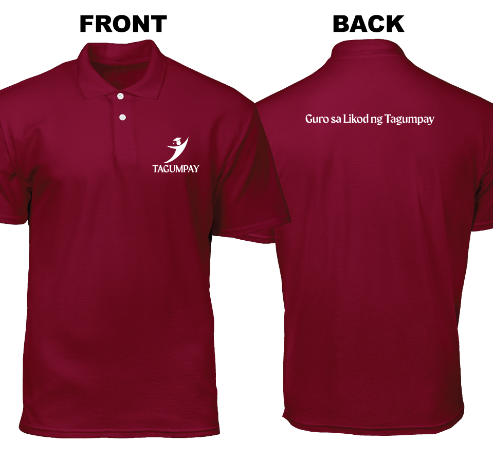 Cotton Polo Shirt: Tagumpay (Front and Back)