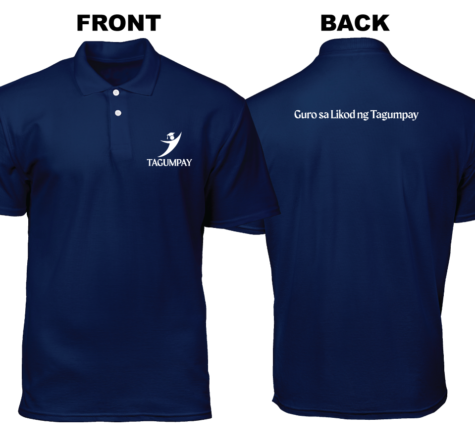 Cotton Polo Shirt: Tagumpay (Front and Back)