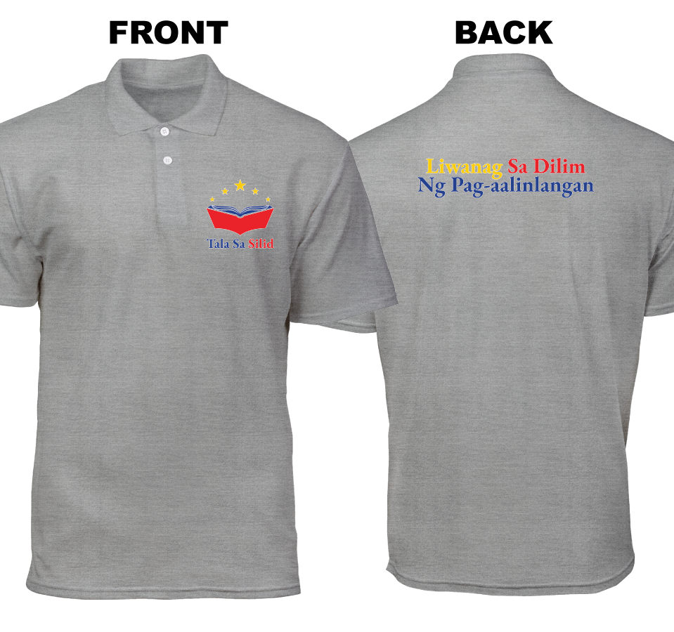 Cotton Polo Shirt: Tala sa Silid (Front and Back)