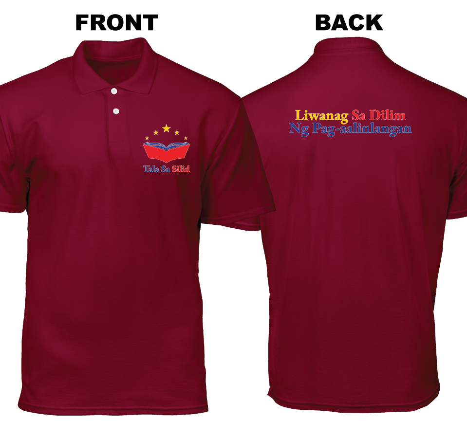 Cotton Polo Shirt: Tala sa Silid (Front and Back)