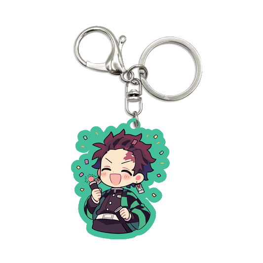 Acrylic Bag Charm: Tanjiro Confetti
