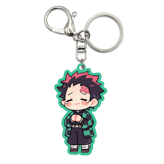 Acrylic Bag Charm: Tanjiro Crying