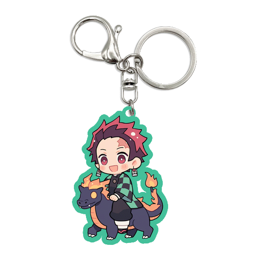 Acrylic Bag Charm: Tanjiro Dragon