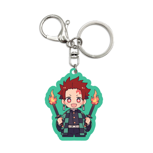 Acrylic Bag Charm: Tanjiro Dual Sword