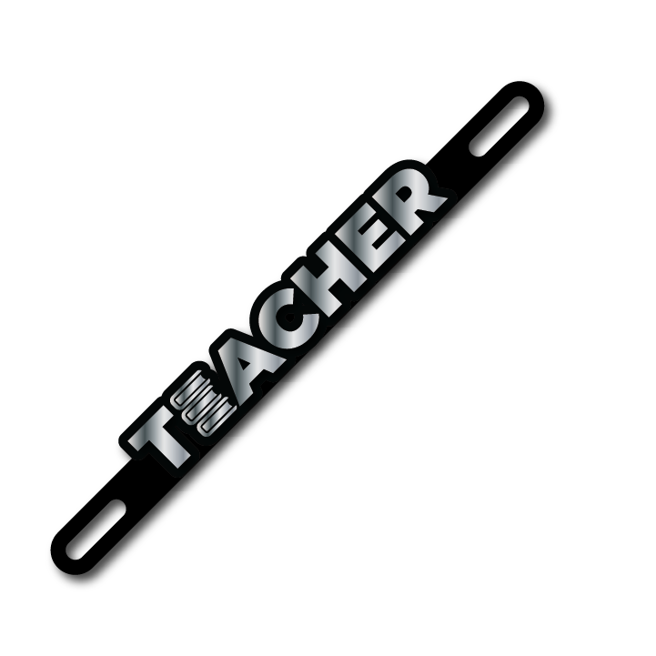 Car Plate Badge: Teacher Ver 2