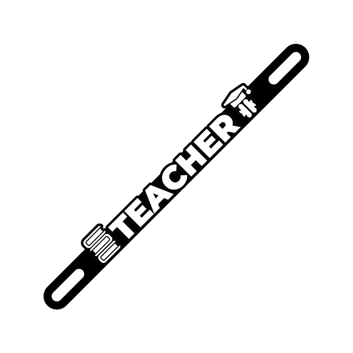 Car Plate Badge: Teacher