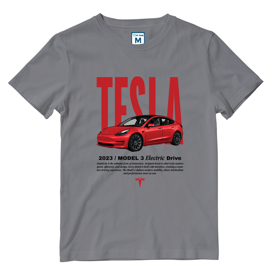 Cotton Shirt: Tesla Model 3