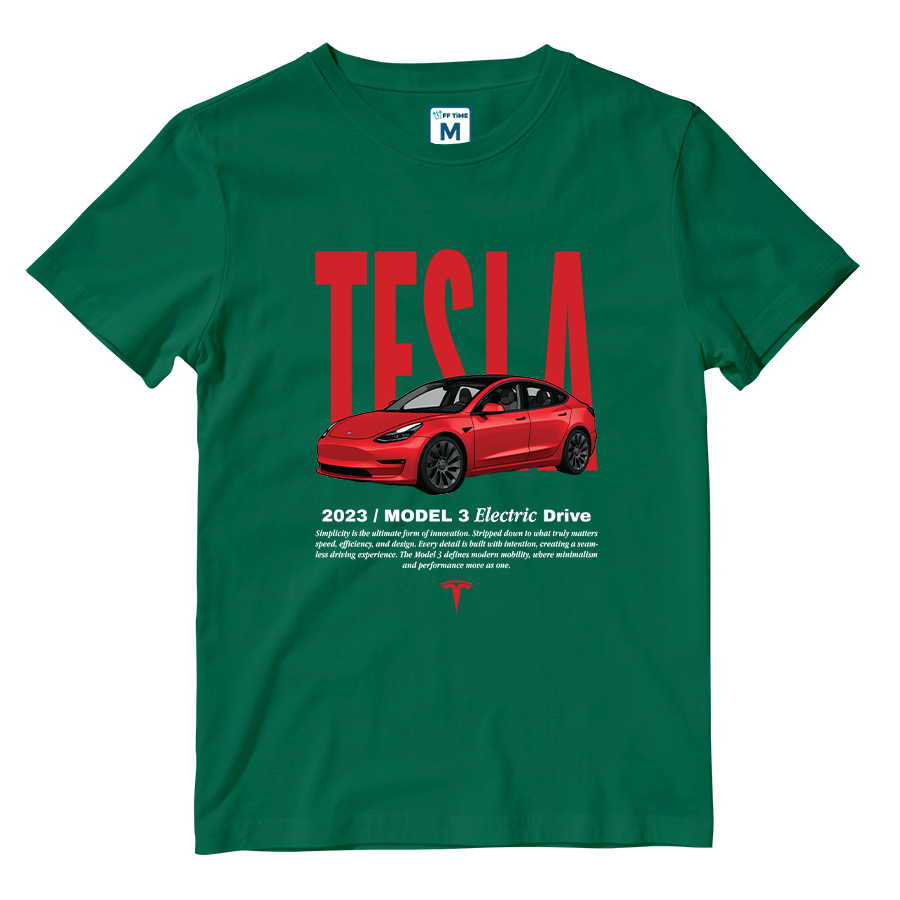 Cotton Shirt: Tesla Model 3