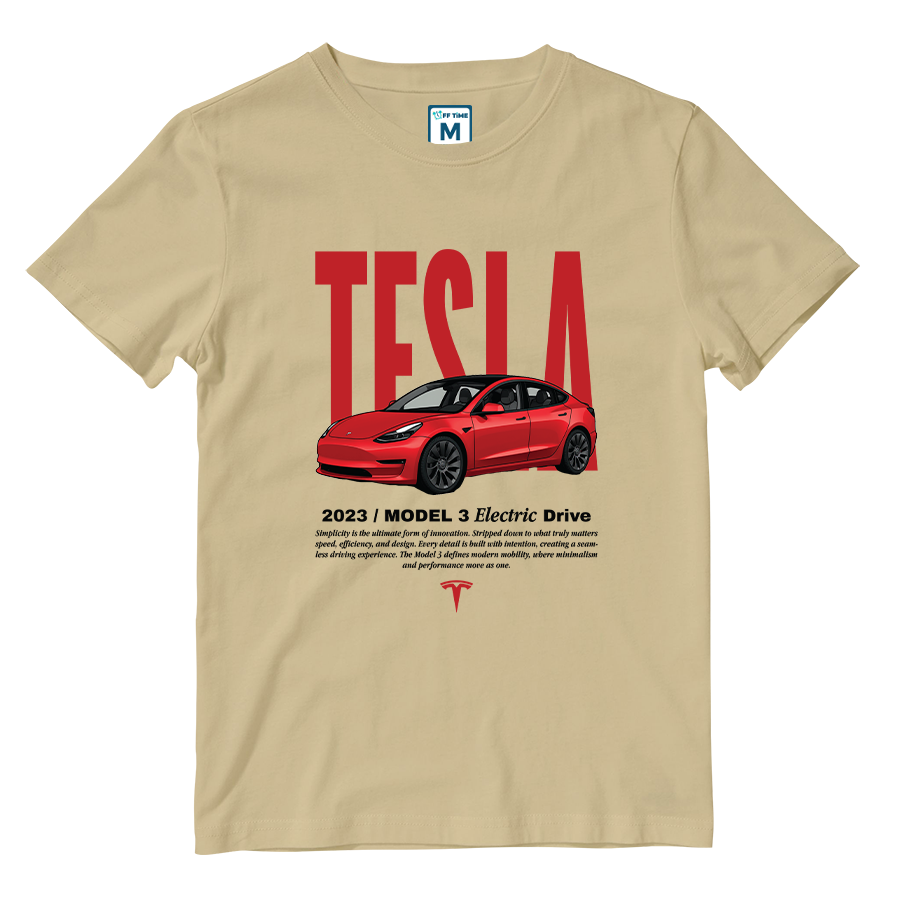 Cotton Shirt: Tesla Model 3
