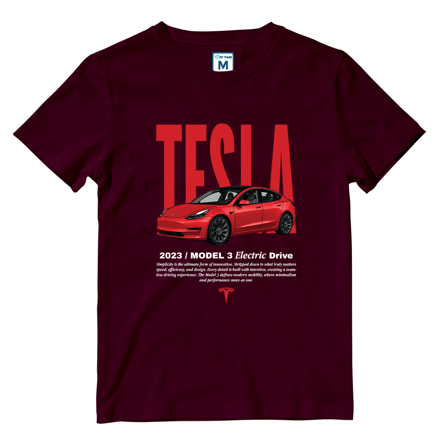 Cotton Shirt: Tesla Model 3