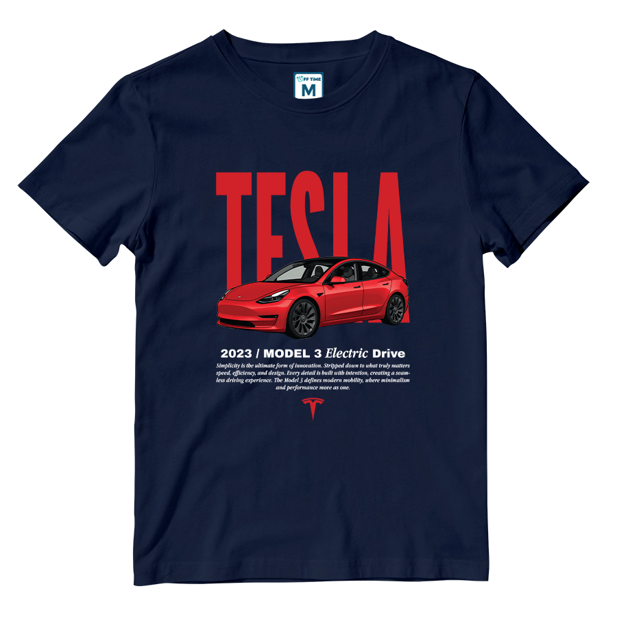 Cotton Shirt: Tesla Model 3